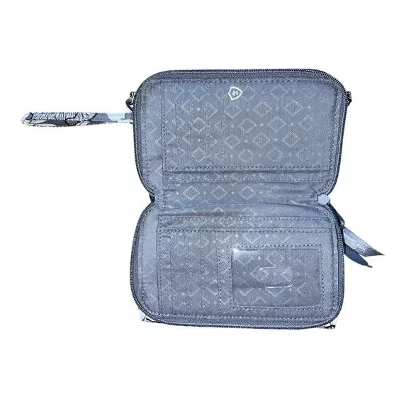 Vera Bradley RFID 3-in-1 Crossbody Bag in Cotton, Moon Shadow Meadow, New - Picture 3 of 7